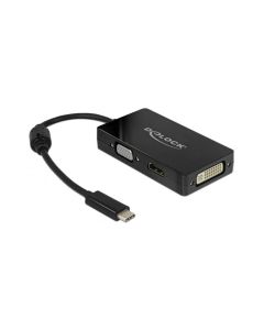 Delock Multiadapter 63925 USB-C - DVI-D/HDMI/VGA