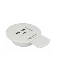 Delock Tisch-Hub 64065 2x USB 3.0 Typ-A Quick Charge