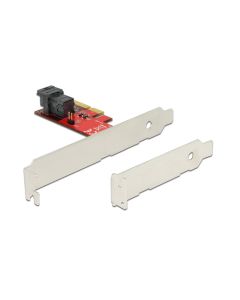 Delock Host Bus Adapter Controller PCI-ex4 - U.2 Bracket FH+LP