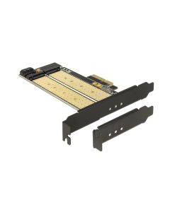 Delock Host Bus Adapter PCI-Ex4 - M.2 1xNVME Key-M, 1xSATA Key-B