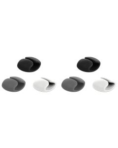 Delock Kabel-Clip 14 mm, 3x2 Stück, weiss, grau, schwarz