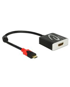 Delock Adapter USB-C - HDMI, 4K, 20 cm Schwarz