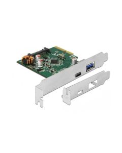 Delock PCI-Express-Karte x4 - USB Type-C Buchse + USB Typ-A Buchs