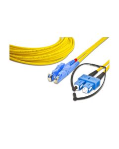 Lightwin LWL-Patchkabel Singlemode E2000 – SC, OS2, Duplex, 1 m