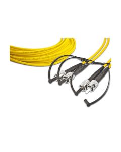 Lightwin LWL-Patchkabel Singlemode ST – ST, OS2, Duplex, 2 m
