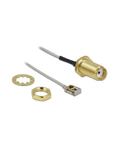 Delock Antennenkabel SMA zu MHF I LK, zum Einbau, 20cm