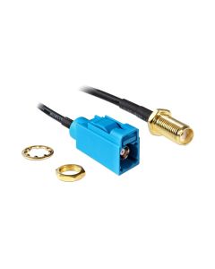 Delock Antennenkabel FAKRA Z  - SMA Buchse. (f-f), 20cm zum Einbau