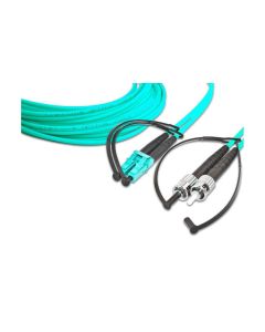 Lightwin LWL-Patchkabel Multimode LC – ST, OM3, Duplex, 1 m