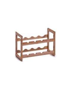 Zeller Present Weinregal stapelbar für 8 Flaschen, Braun