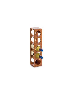 Zeller Present Weinregal Stapelbar für 5 Flaschen, Braun
