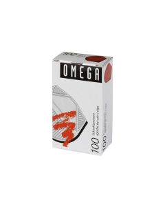 Omega Eckenklammer 100 Stück, Rot metallic