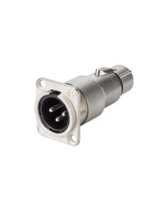 Neutrik Audio-Adapter NA3MDF XLR 3 Pole, male - XLR 3 Pole, female