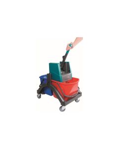 Leifheit Nasswischwagen Professional Duo 17 l, Mehrfarbig