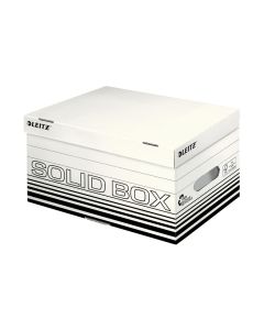 Leitz Archivschachtel Solid Box S Klappdeckel, 10 Stück, Schwarz