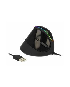 Delock Ergonomische Maus 12597 USB RGB