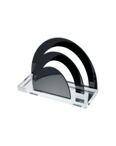 WEDO Briefhalter Exklusiv-Serie Transparent; Schwarz