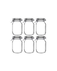 Bormioli Rocco Einmachglas Fido 3000 ml, 6 Stück 