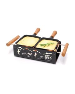 TTM Teelicht-Raclette Twiny Cheese Heidi Schwarz matt