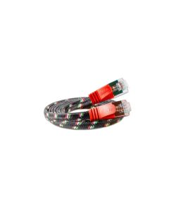SLIM Slimpatchkabel RJ-45 - RJ-45, Cat 6, STP, 0.25 m, Rot