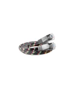 SLIM Slimpatchkabel RJ-45 - RJ-45, Cat 6, STP, 0.25 m, Grau