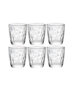 Bormioli Rocco Whiskyglas Diamond 300 ml, 6 Stück, Transparent 
