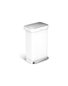 Simplehuman Treteimer CW2027 45 Liter, Weiss