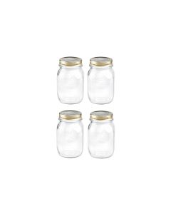 Bormioli Rocco Einmachglas Quattro Stagioni 500 ml, 4 Stück 