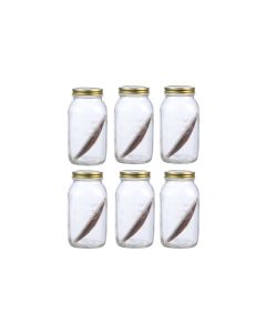 Bormioli Rocco Einmachglas Quattro Stagioni 1500 ml, 6 Stück 