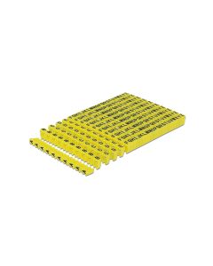 Delock Kabelkennzeichnung Clips A-Z  gelb, 10x 26 Stück