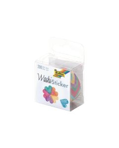 Folia Sticker auf Rolle Washi Herzen, 200 Sticker
