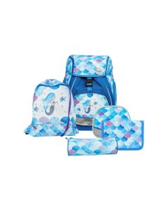 Funki Schulthek-Set Flexy-Bag Mermaid 5-teilig
