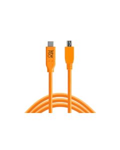 Tether Tools Kabel TetherPro USB-C / 2.0 Mini-B 5-Pin 4.6 Meter – orange