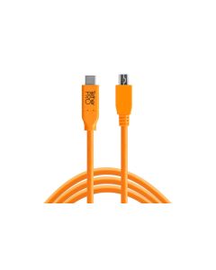 Tether Tools Kabel TetherPro USB-C / 2.0 Micro-B 5-Pin 4.6 Meter – orange