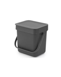 Brabantia Komposteimer Sort & Go 3 l, Grau