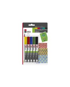 Marabu Acrylmarker Deco Painter 2 - 4 mm, 5 Stück