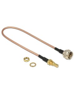 Delock Antennenadapter 25cm F-Type Stecker (m) - SMB Buchse (f)