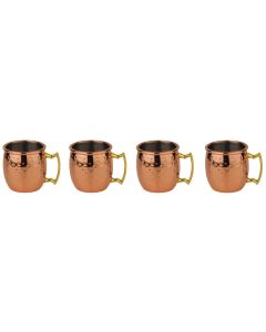 Paderno Shotbecher Moscow Mule Mini 60 ml, 4 Stück, Kupfer