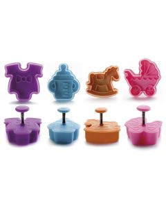 Ibili Guetzli-Ausstecher-Set Baby 4 Stück, Baby