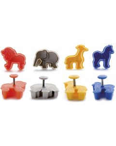 Ibili Guetzli-Ausstecher-Set 4 Stück, Tiere