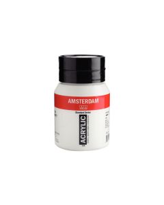 Amsterdam Acrylfarbe Standard 104 Zinkweiss halbtransparent, 500 ml