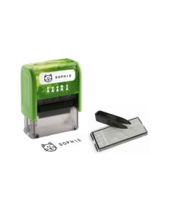 WEDO Stempel Deine Dinge 3-zeilig, Grün