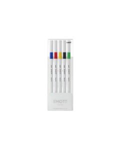 Uni Fineliner Emott Vivid 0.4 mm, 5er-Set