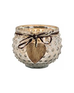 G. Wurm Windlicht Glas mit Anhänger