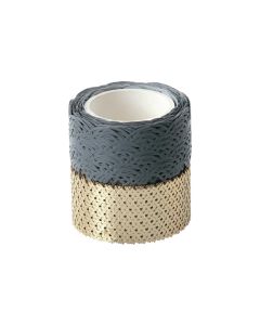 Folia Washi Tape Spitzenbordüre, 2 Stück