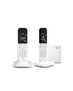 Gigaset Schnurlostelefon CL390A Duo Tundra White