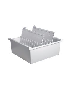 HAN Karteibox A4 Quer, 1300 Karten, Grau