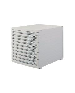 HAN Schubladenbox CONTUR A4 10 Schubladen, geschlossen, Grau