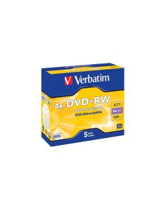 Verbatim DVD+RW 4.7 GB, Jewelcase (5 Stück)
