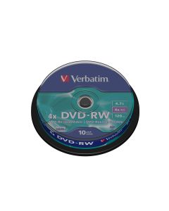 Verbatim DVD-RW 43552 4.7 GB, Spindel (10 Stück)