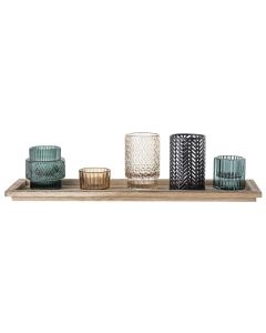 Bloomingville Windlicht Votive 6-teilig, Mehrfarbig